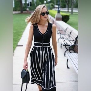 Maje "Regret Jacquard Reversible Knit Midi Dress" size small